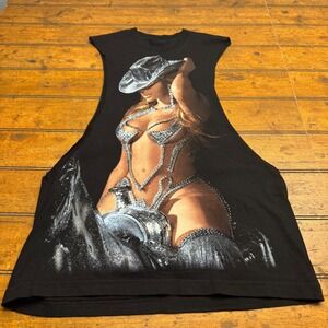 Beyonce Renaissance‎ World Tour Black Graphic T Shirt Dress Size Small